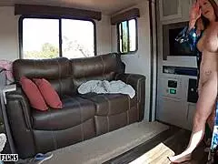 Stepson helps nudist stepmom with her sunburn, and Jane Cane films the shiny cock action.