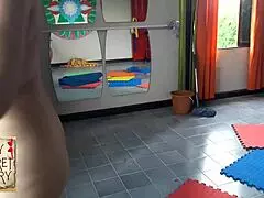 compilation nudist barbershop nude lady hairdresser in an apron makes client to strip naked barber l4