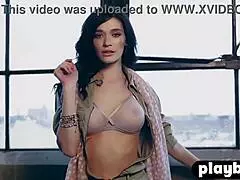 petite all natural big tits milf morgan hovanek posing in hot lingerie