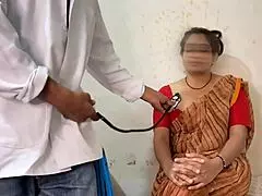 the doctor fucks the curvy madam in hospital pov, moaning loudly.