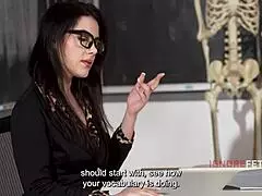 teacher welcomes questions or cocks in freeuse classroom