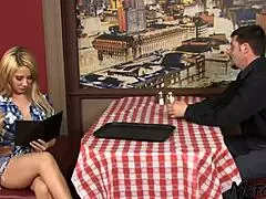 Mofozo Com - Horny Waitress Enjoys The Doggystyle Position