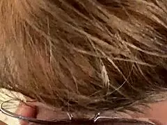 mature milf gets pantyhose me audition sucking camera mans cock