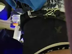 Sandra isn't impressed by the belt in this candid moment