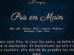 Pris en main par la voisine - french milf neighbour audio porn