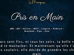 Pris en main par la voisine - french milf neighbour audio porn