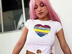 Digna morales, venezuelan big tits babe, fucks hard with torbe in interracial action.