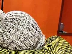 Latina stepmom and stepson share bed and have sex with blowjob and cumshot in high definition