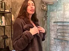 i'm a hot milf taking a shower before watching porn part 1, but i think i left the water running or something