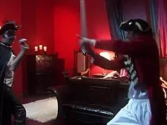 Horny ghosts interrupted by busty blonde eager to ride their dicks in threesome