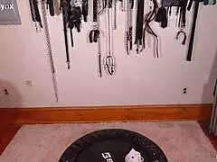 Milf Melody Mynx First Scene Ever Solo on Trampoline