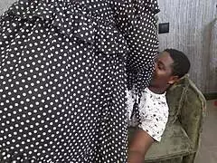 busty brunette bbw milf gets fucked by her black lover in the ass while husband films