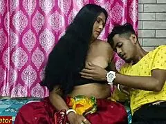 lonely step-aunty feels intense rough sex with step-nephew in homemade setting