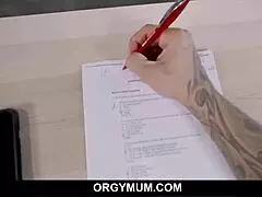 Stepson reaps the reward of his stepmom's milf juicy pussy and takes her from behind fucking hard, she begs