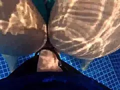 Huge-ass woman in pool gets fucked 😈