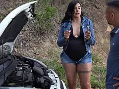 Mechanic fixes sexy milf's car for a rough fuck - tommy miller.