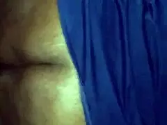 Ebony amateur rides in lingerie before pounding