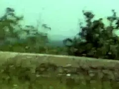 Is this milf hungry for cock in a public garden?