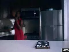 guy finds submissive wife and her ebony bff in fetish gear