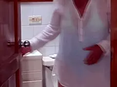 Compilation of peeing on the beach as stepson films and masturbates