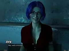 stranded in space, hot blue haired milf date night 😏