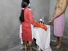 Beautiful Indian Milf Maid Endures Tight Ass Fucking By Owner With Hindi Audio