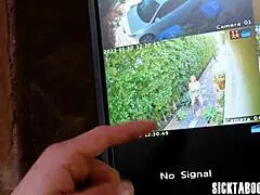 joshua lewis jerking off on horny big tits redhead milf lauren phillips