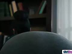 Dominant Milf Lady Boss Strapon Anal Fucks Ebony Secretary