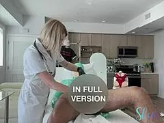 oh wow, her latex gloves stroked the king's balls till they were smooth and empty 😈