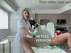 oh wow, her latex gloves stroked the king's balls till they were smooth and empty 😈