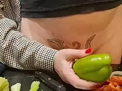 extreme dick torment in the kitchen, cooking cock episode one.