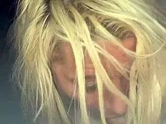 pretty hooker blows a guy in his car at night and makes him cum in her mouth then spits it out on his dick only to suck it right back off