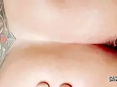 Rub that pussy on the big black cock until you get cum!