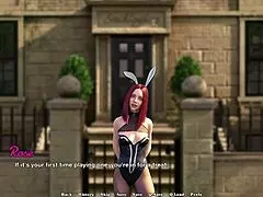 Law school roleplay unfolds with a cute redhead teen and milf in close-up kissing scenes