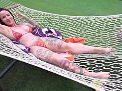 My step-son rubbed lotion on my tatts then he fucked me.