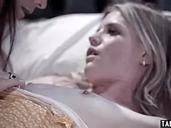 Milf Syren Eats Teen Nikki's Pussy in Front of Hubby