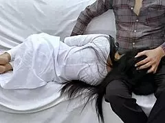 mother-in-law enjoys rough anal with hairy pussy