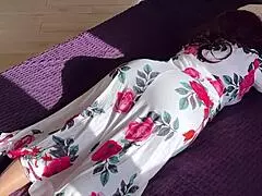 The Stepmom Lay Down On The Bed But The Stepson Disturbed Her With His Presence.