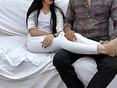 mother-in-law enjoys rough anal with hairy pussy