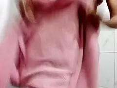 Beautiful Indian Teen 18+ Girlfriend Bathing and Pissing