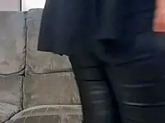 Mature Woman Loves Wearing Leather Compilation