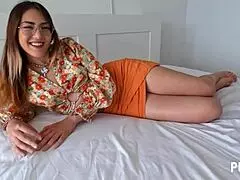 PUTALOCURA - preciosa italiana blaze se corre follando y tragando lefa de una polla enorme