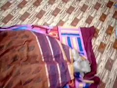 in the morning, a beautiful asian mommy engages in an activity in the kitchen with her husband