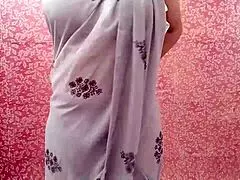 Stepmom grabs stepson's big dick while he closes her bra