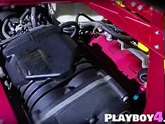 sexy petite milfs wash acura nsx for playboy!