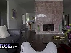 Stepson Rings Bell, Milf Stepmom Obeys His Every Command in Freeuse.