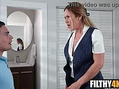 Leo Valentino, Adres Quin, and Bianca engage in intense hardcore group sex with cum inside