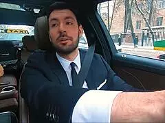 hot russian milf play pervert game with her fake taxi driver 😏🚕