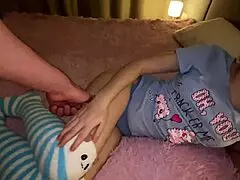 stepfather stretches my hole and cums inside