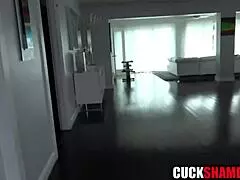 Cuck Hubby Secretly Peeps Unfaithful Wife Her Lover